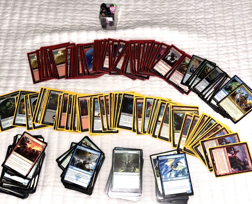 Magic The Gathering Card and Dice Lot 2017
